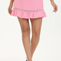 Towel Terry Mini Skirt With Lace Trim - Juicy Couture