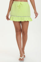 Towel Terry Mini Skirt With Lace Trim - Juicy Couture