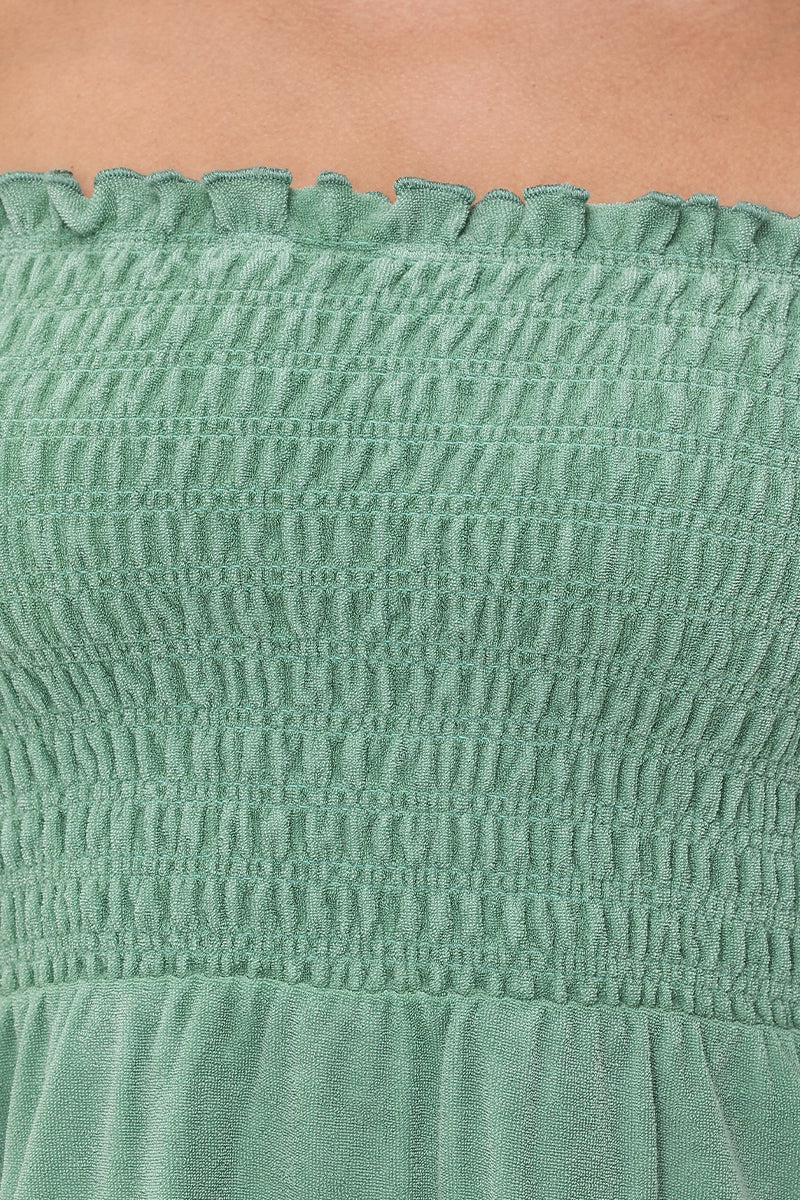 Towel Terry Smocked Dress