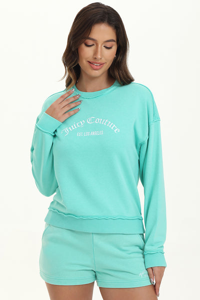 French Terry Embroidered Crewneck - Juicy Couture