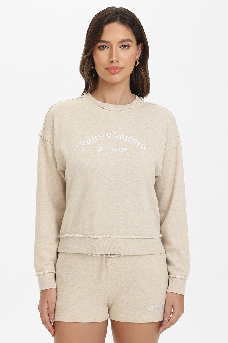 French Terry Embroidered Crewneck