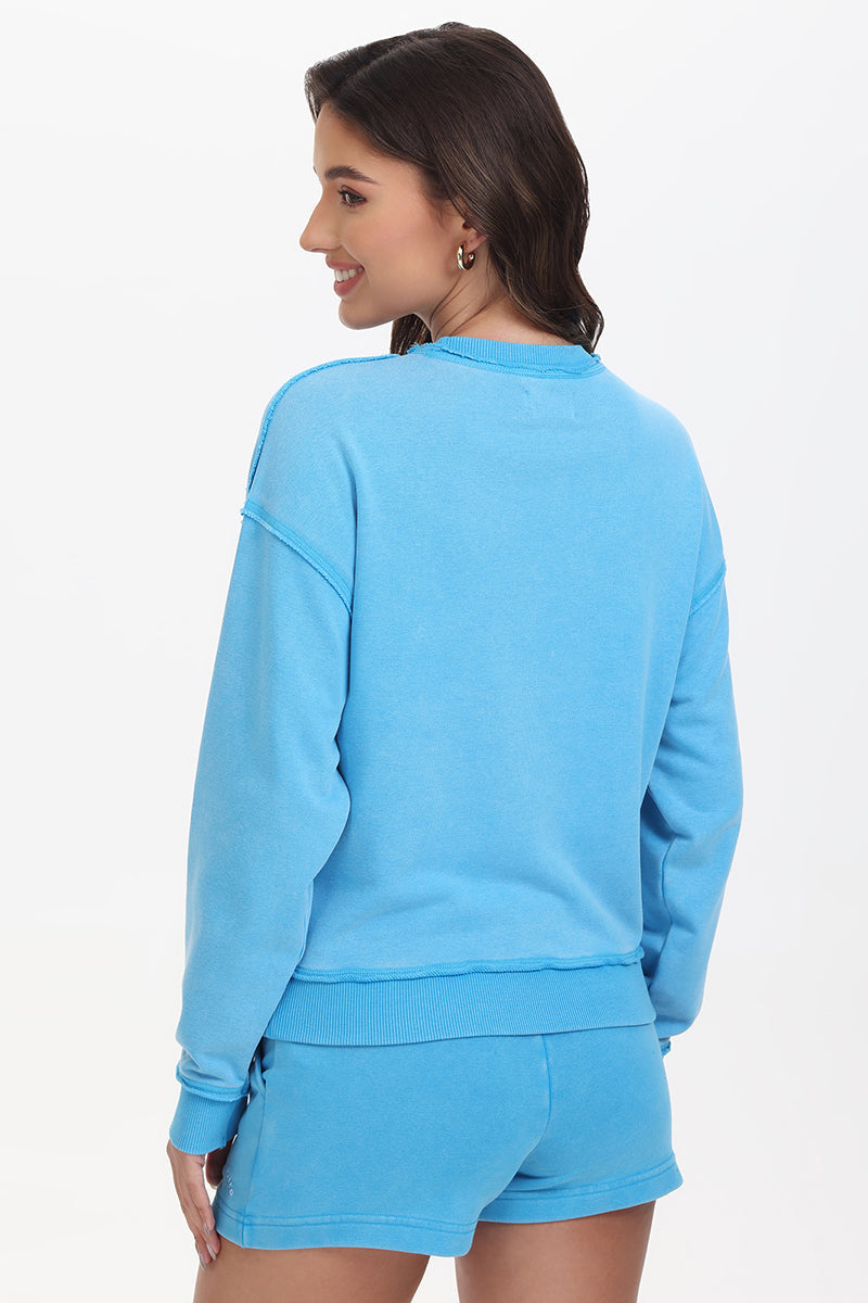 French Terry Embroidered Crewneck