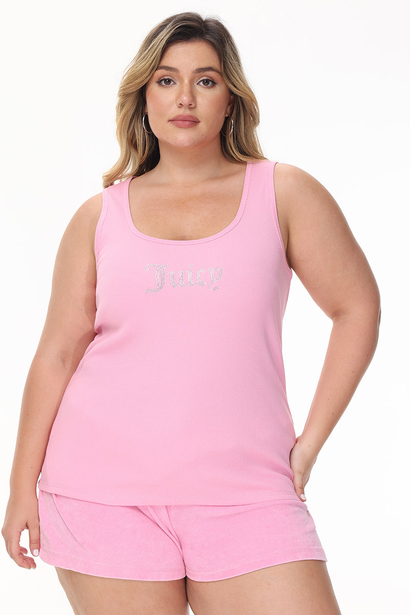Plus-Size Long Bling Tank Top - Juicy Couture