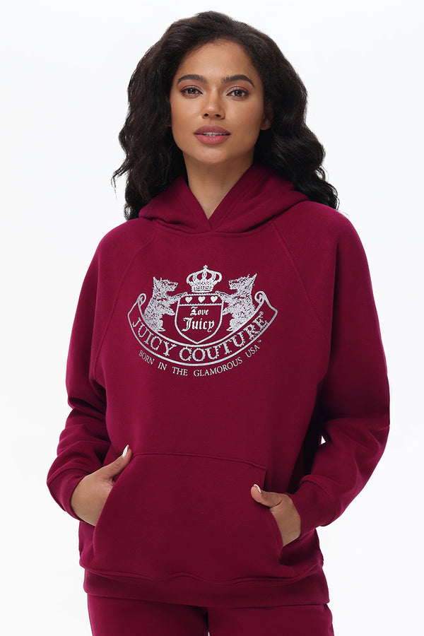 Oversized Fleece Scottie Dog Hoodie - Juicy Couture