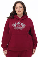 Plus-Size Oversized Fleece Scottie Dog Hoodie - Juicy Couture