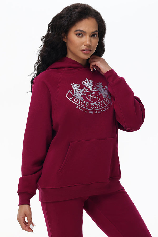 Oversized Fleece Scottie Dog Hoodie - Juicy Couture