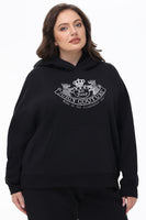 Plus-Size Oversized Fleece Scottie Dog Hoodie - Juicy Couture