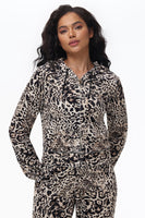 Animal Print Small Bling Velour Hoodie - Juicy Couture