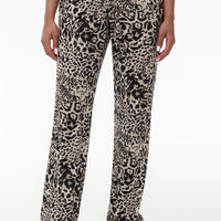 Animal Print Small Bling Velour Track Pants - Juicy Couture