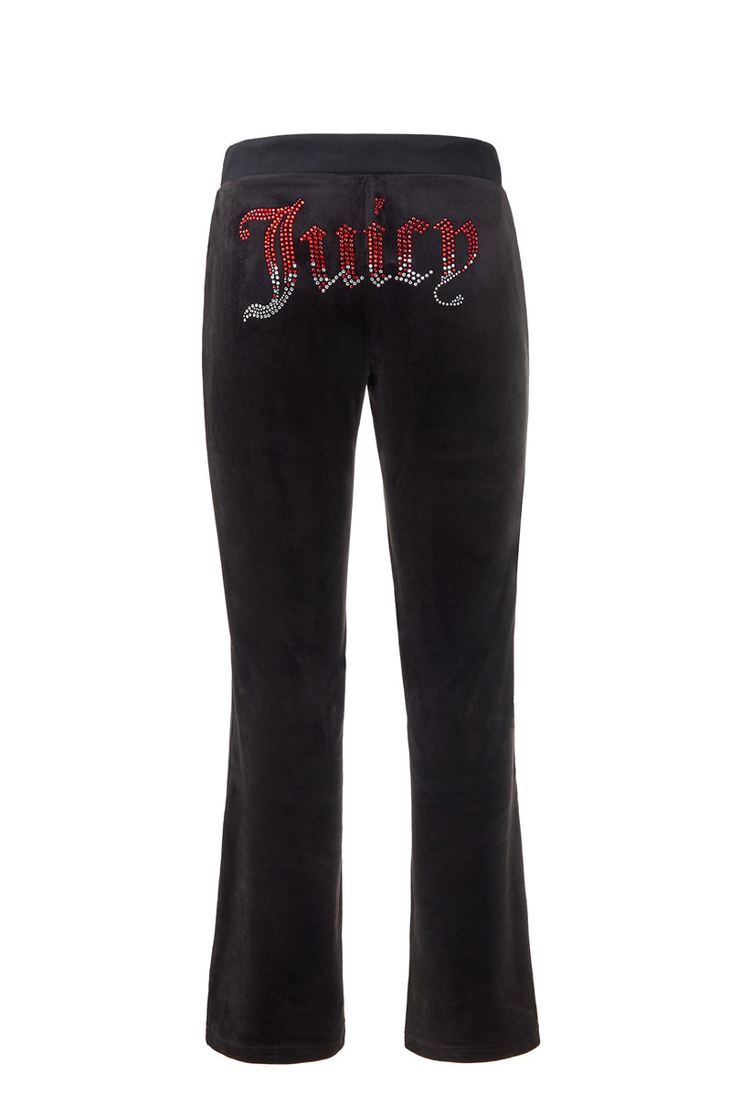 Ombre Big Bling Velour Track Pants