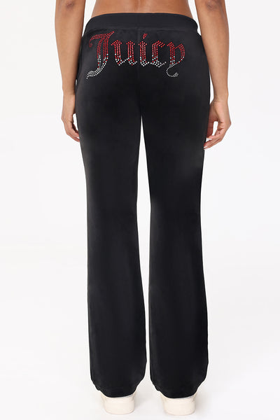 Ombre Big Bling Velour Track Pants - Juicy Couture