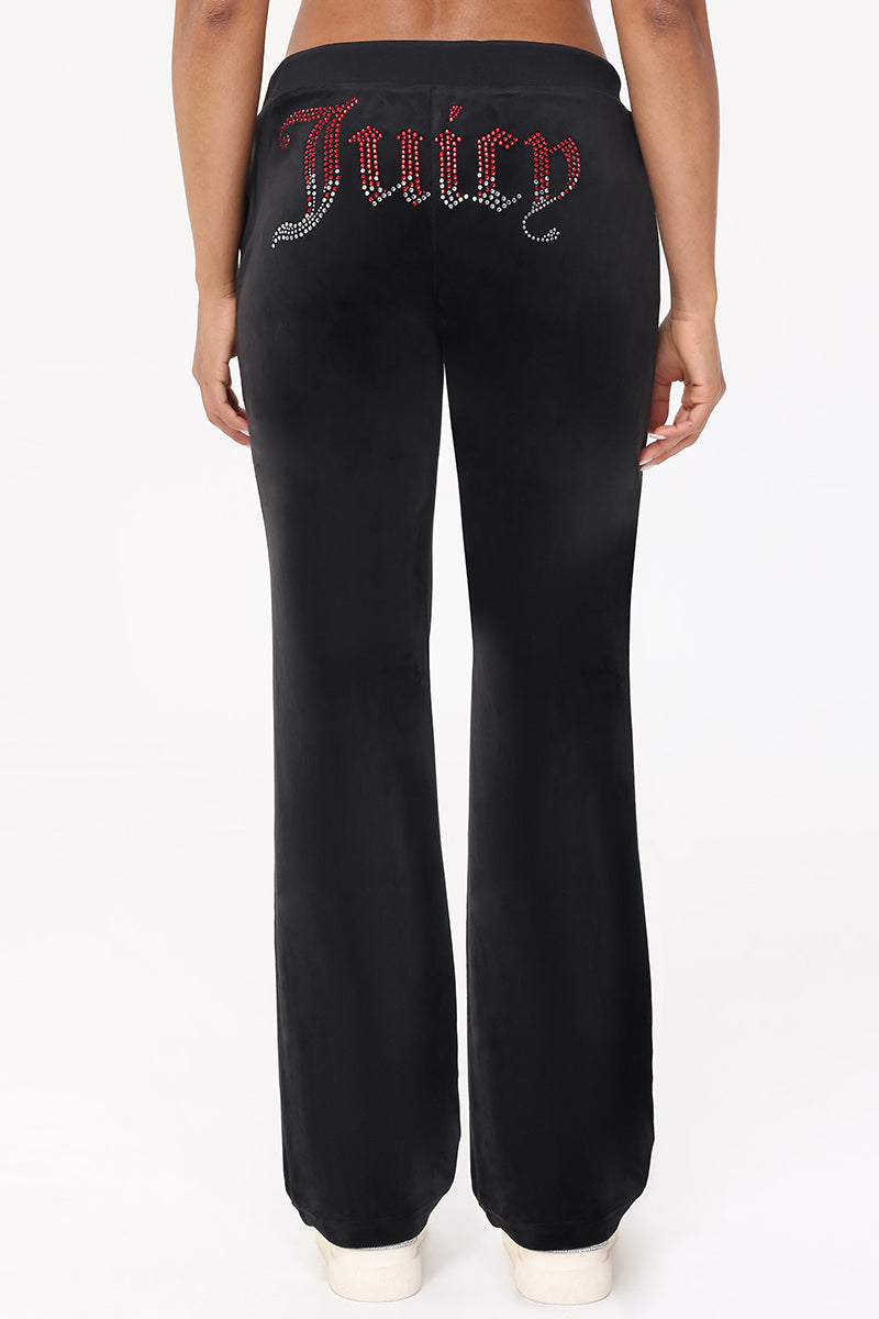 Ombre Big Bling Velour Track Pants - Juicy Couture