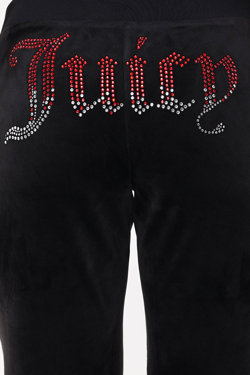 Ombre Big Bling Velour Track Pants - Juicy Couture