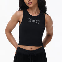 Small Bling High Neck Crop Tank - Juicy Couture