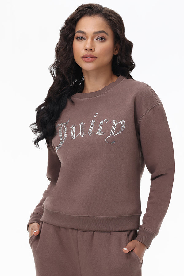 Big Bling Fleece Crewneck Pullover - Juicy Couture