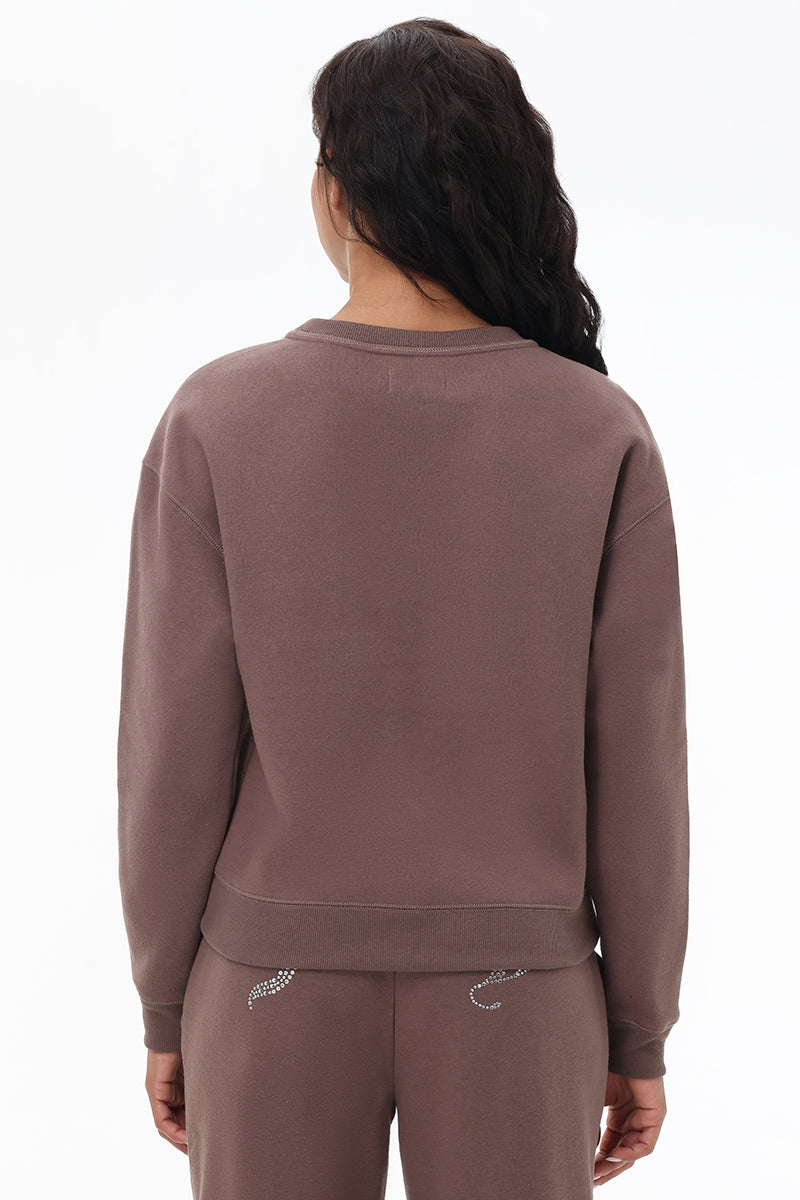 Big Bling Fleece Crewneck Pullover - Juicy Couture