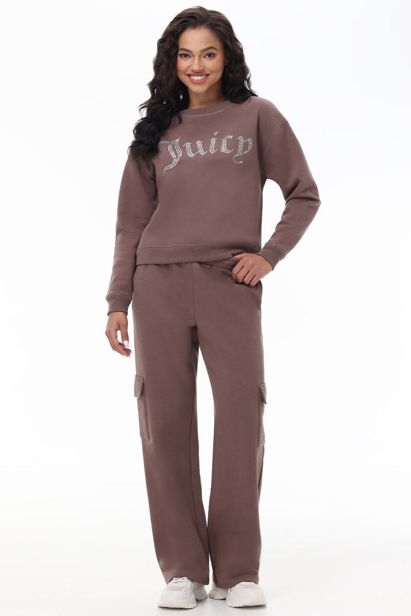 Big Bling Fleece Crewneck Pullover - Juicy Couture