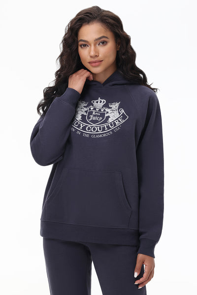 Oversized Fleece Scottie Dog Hoodie - Juicy Couture