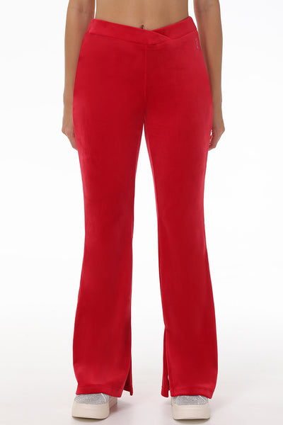 Velour Flare Pant With Slit - Juicy Couture