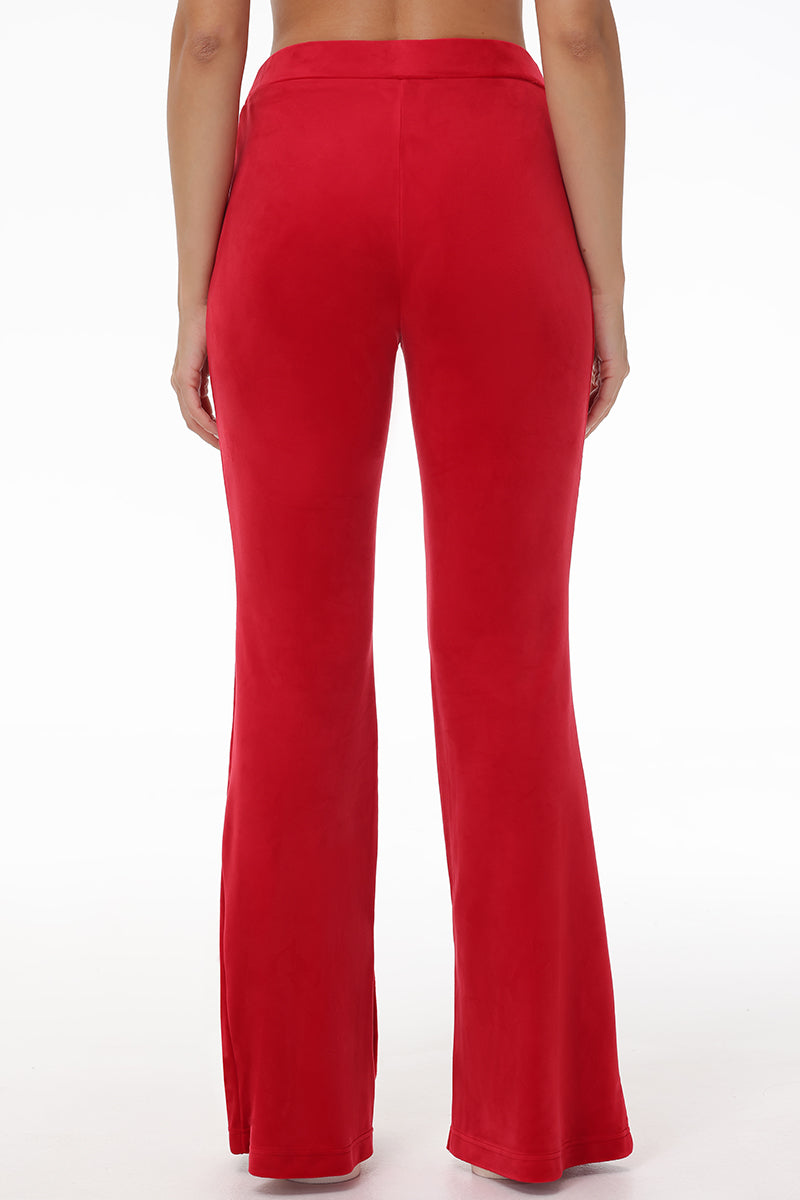 Velour Flare Pant With Slit - Juicy Couture