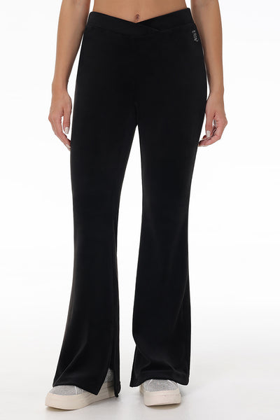 Velour Flare Pant With Slit - Juicy Couture