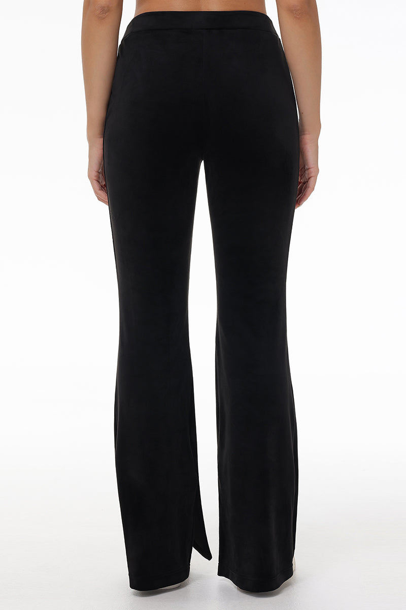 Velour Flare Pant With Slit - Juicy Couture