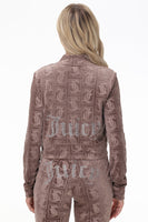 Big Bling Velour Embossed Bomber Jacket - Juicy Couture