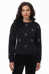 Big Bling Fleece Crewneck Pullover
