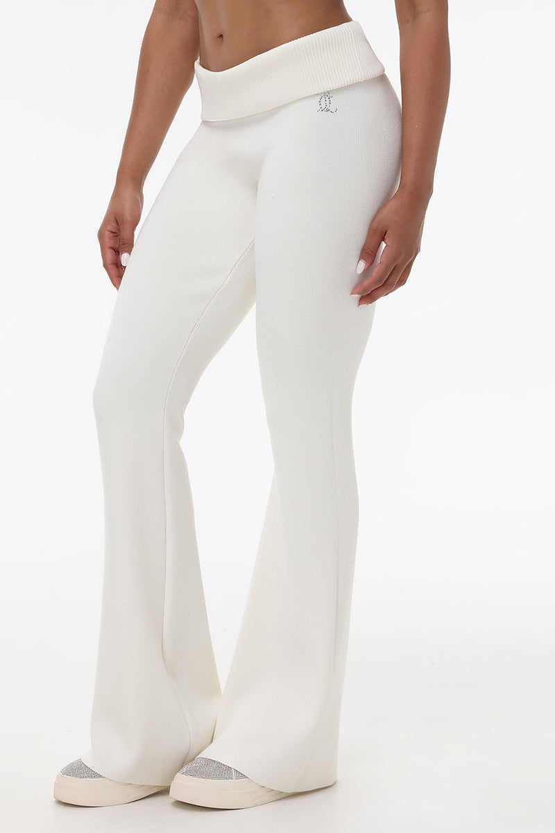 Low Rise Knit Flare Pants - Angel - Juicy Couture