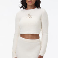 Metallic Eyelash Cropped Pullover - Juicy Couture