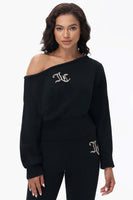 Off The Shoulder Eyelash Pullover - Juicy Couture