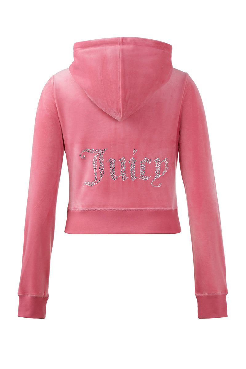 Mixed Crystals Velour Hoodie