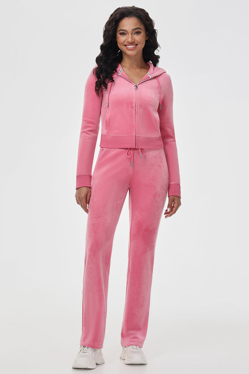 Mixed Crystals Velour Hoodie - Juicy Couture