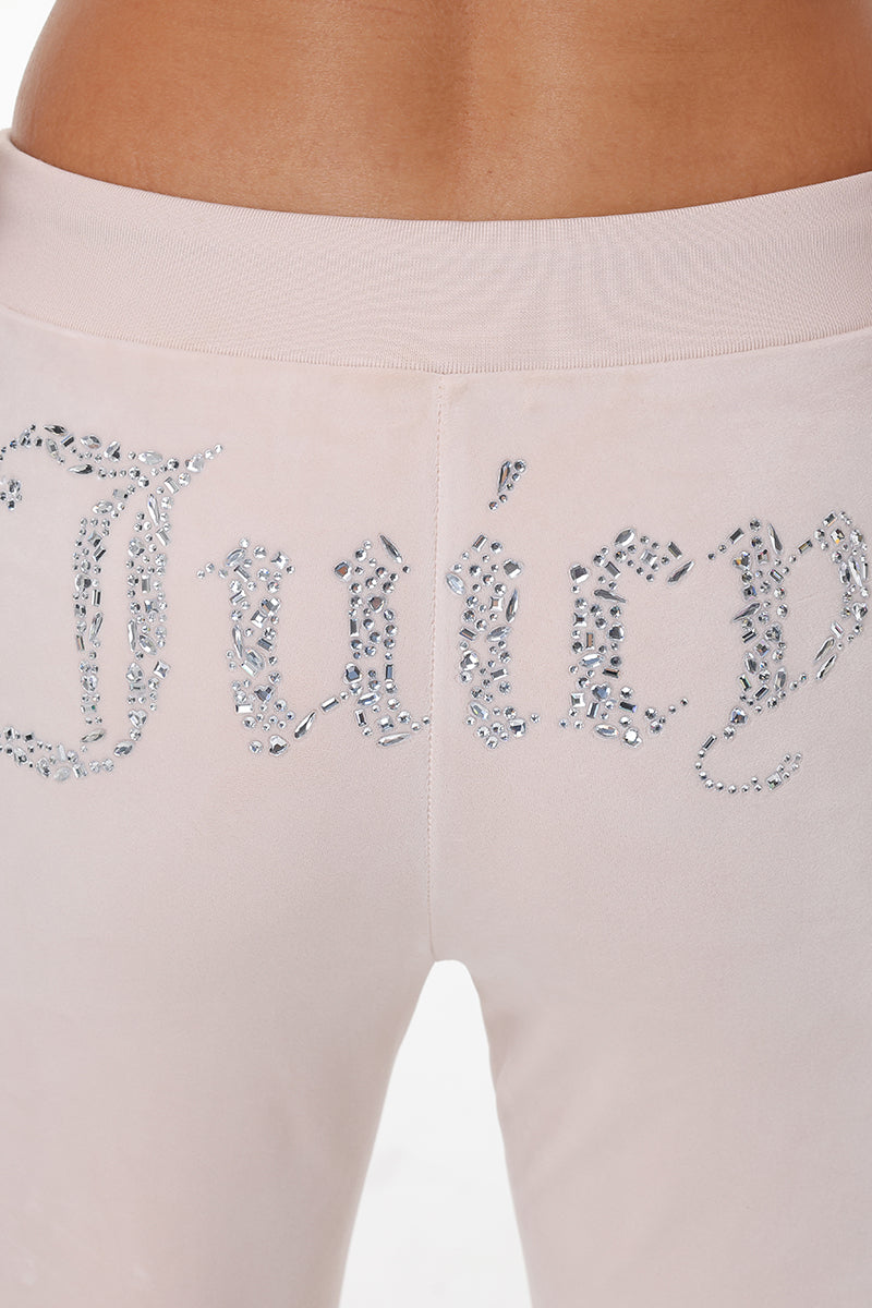 Mixed Crystals Velour Track Pants - Juicy Couture