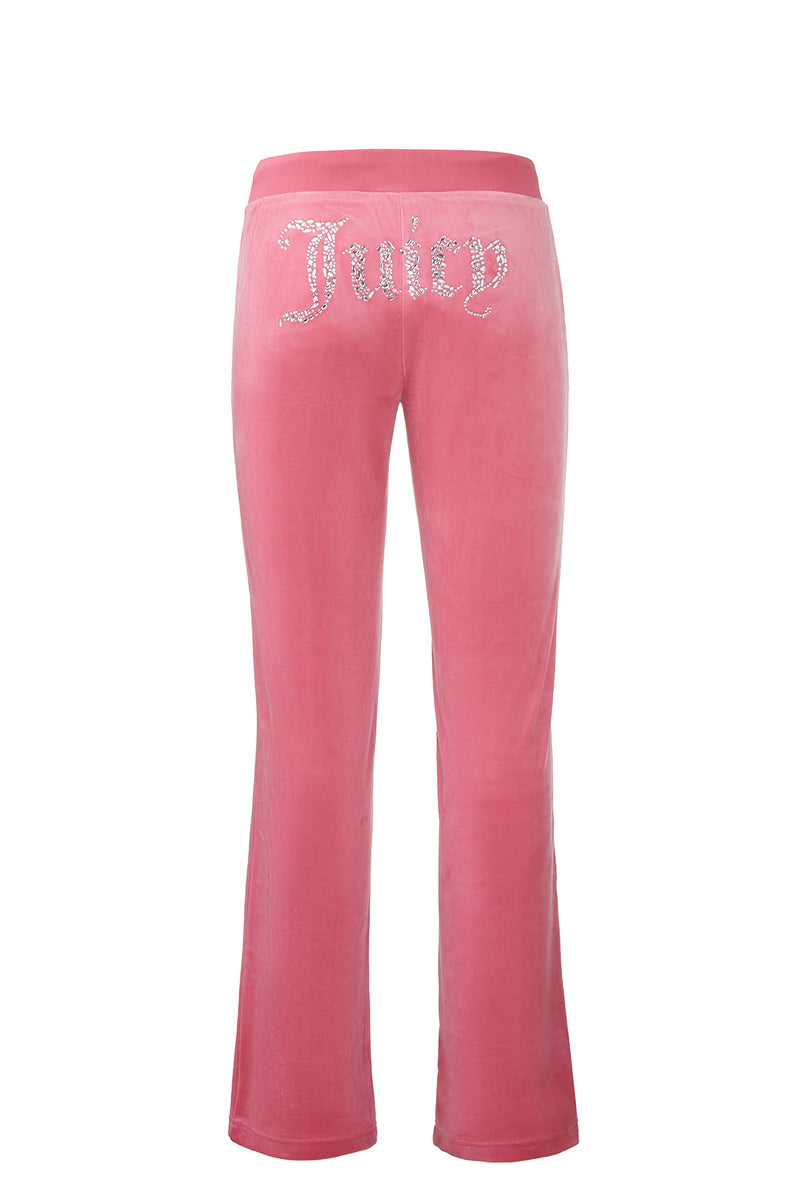 Mixed Crystals Velour Track Pants