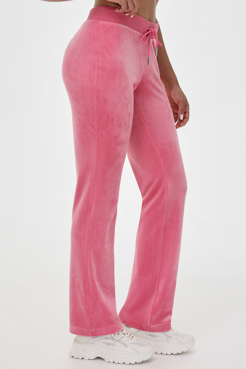 Mixed Crystals Velour Track Pants - Juicy Couture