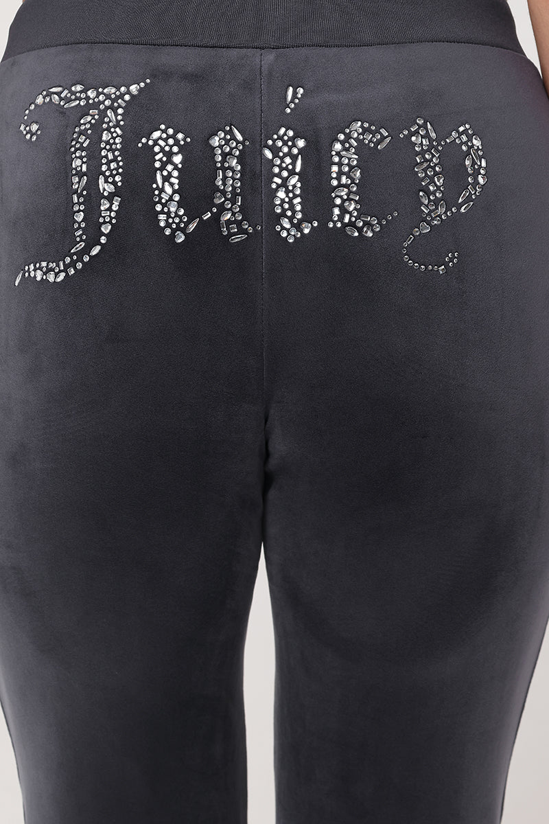 Mixed Crystals Velour Track Pants