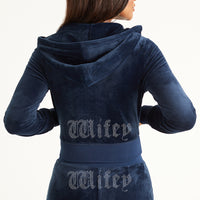 Wifey Big Bling Velour Hoodie - Juicy Couture