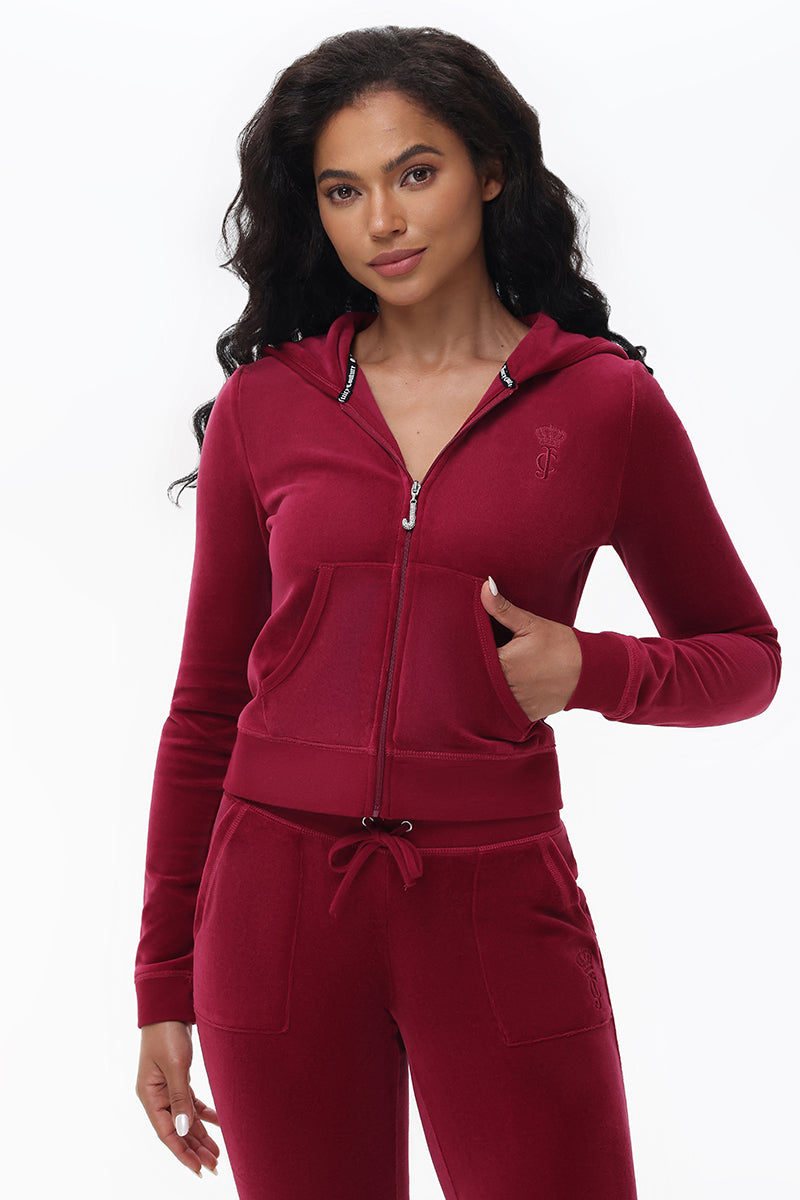 Heritage Cotton Velour Hoodie - Juicy Couture