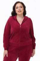 Plus-Size Heritage Cotton Velour Hoodie - Juicy Couture