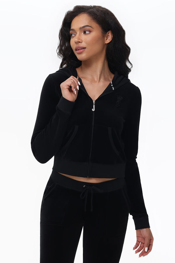 Heritage Cotton Velour Hoodie - Juicy Couture