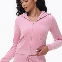 Heritage Cotton Velour Hoodie - Juicy Couture