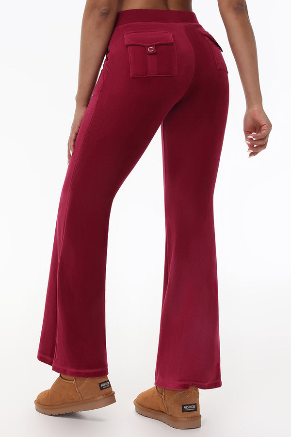 Heritage Cotton Velour Track Pants - Juicy Couture