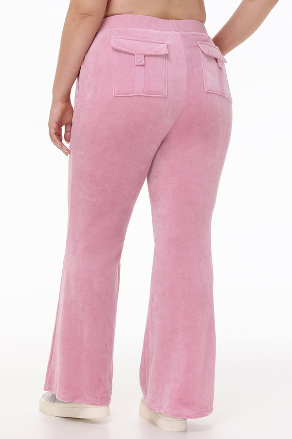 Plus-Size Heritage Cotton Velour Track Pants - Juicy Couture