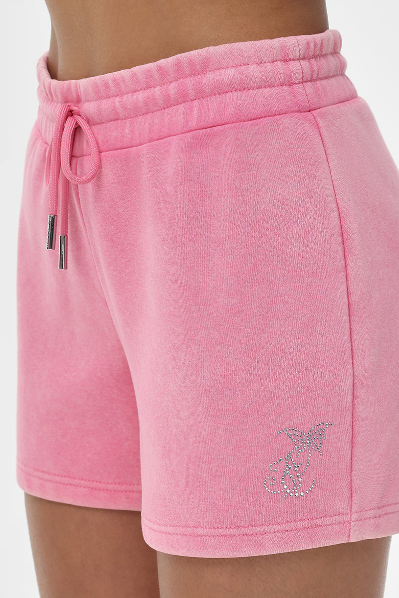 Small Bling Butterfly Fleece Shorts
