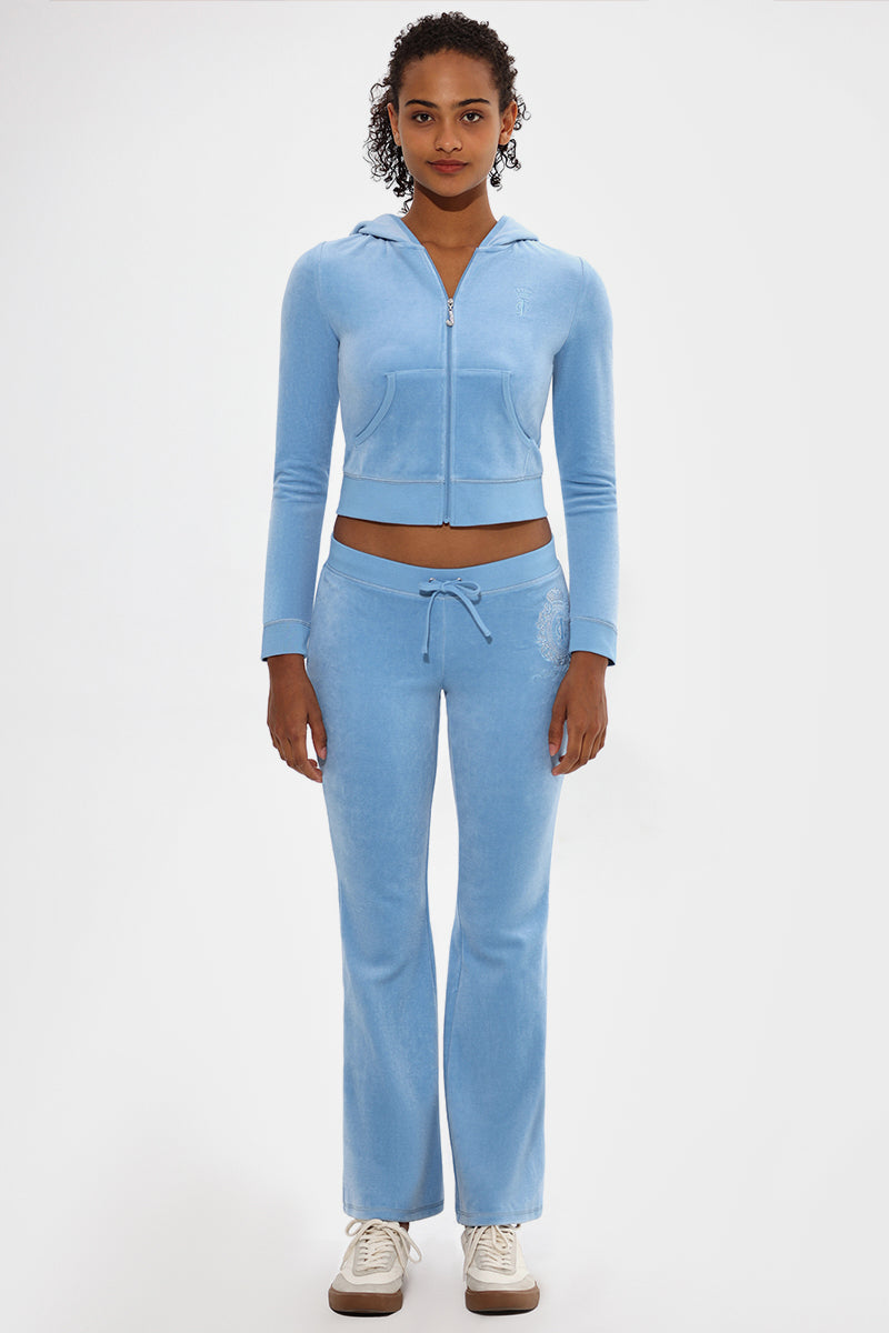 Crown Heritage Cotton Velour Pants - Juicy Couture