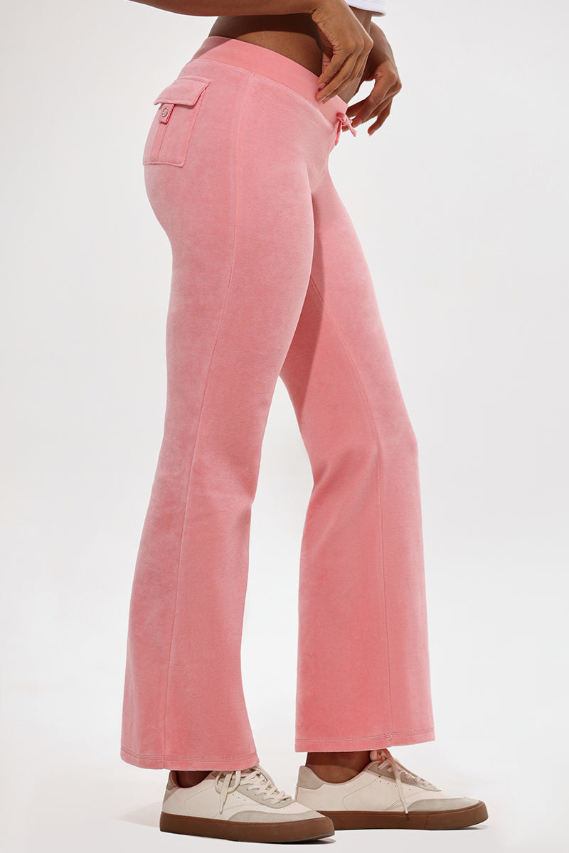 Crown Heritage Cotton Velour Pants - Juicy Couture