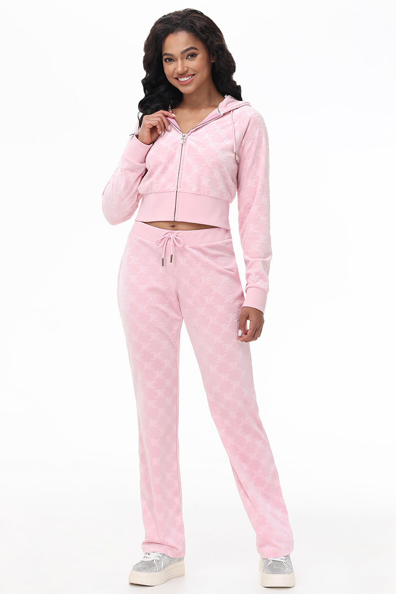 Embossed Velour Track Pant - Juicy Couture