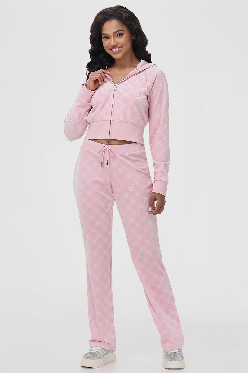 Embossed Velour Track Pant - Juicy Couture