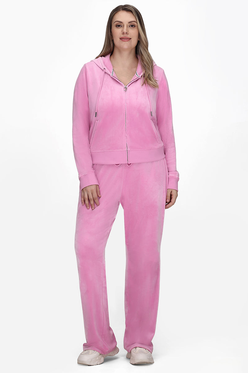 Plus-Size OG Big Bling Velour Hoodie - Juicy Couture